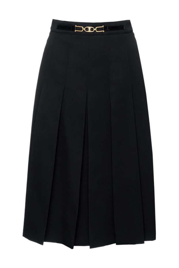 Celine woman black wool skirt for women купить с ценами и фото 154976 - photo 1