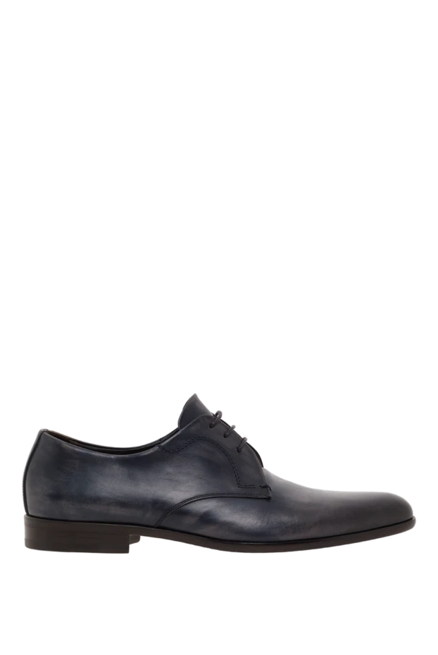 Ерлерге арналған қою көк классикалық былғары дерби туфлилері - фото 1