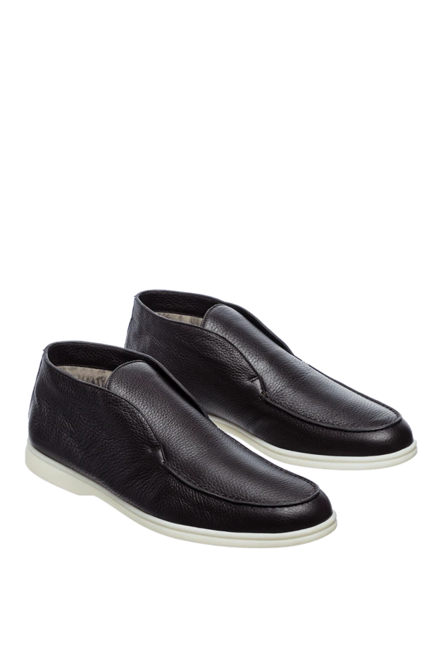 Loro Piana high loafers for men made of grained leather for the off-season

 155004 - photo 3