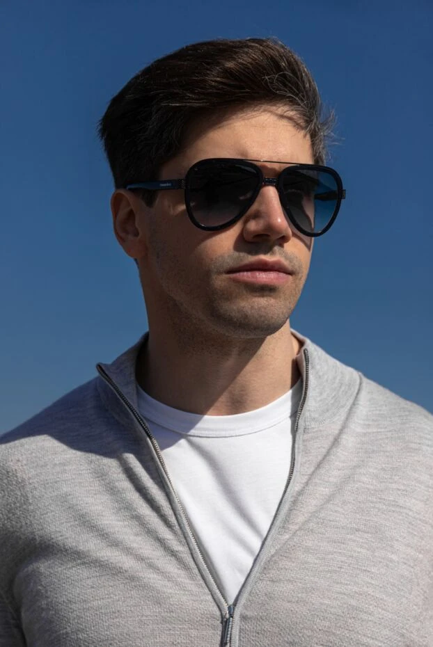 Костюм спортивный светло-серый с воротником-стойкой мужской - фото 2