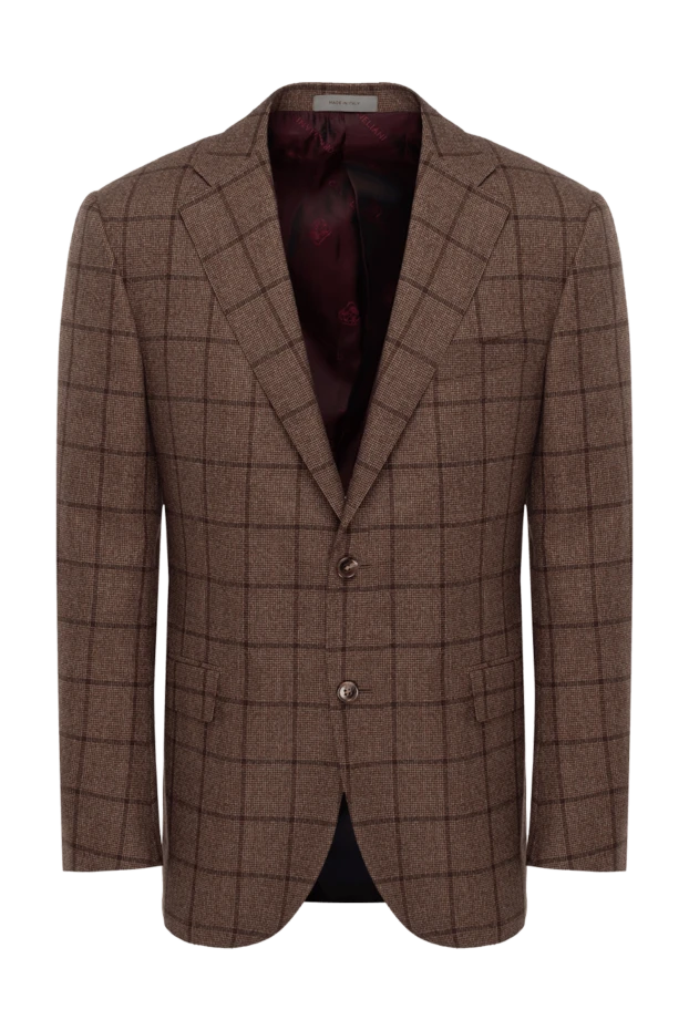 Corneliani man brown wool jacket for men купить с ценами и фото 155029 - photo 1