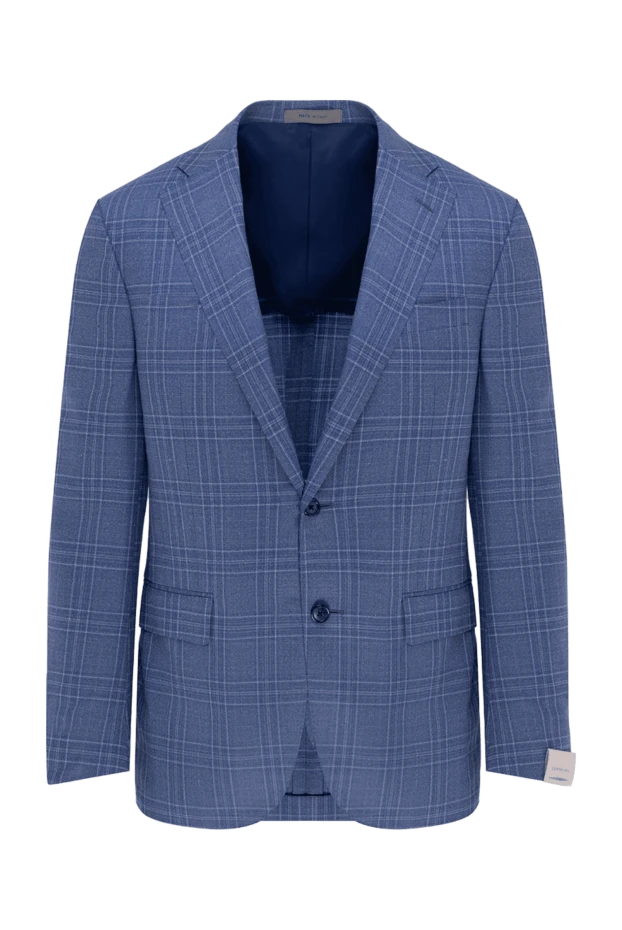 Corneliani man blue wool jacket for men купить с ценами и фото 155035 - photo 1