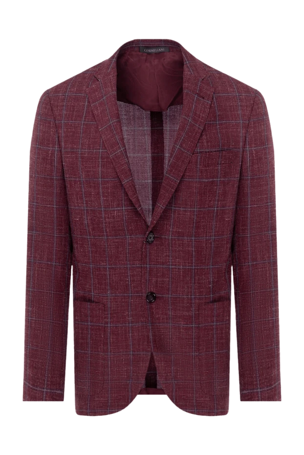 Corneliani man men's burgundy jacket купить с ценами и фото 155036 - photo 1