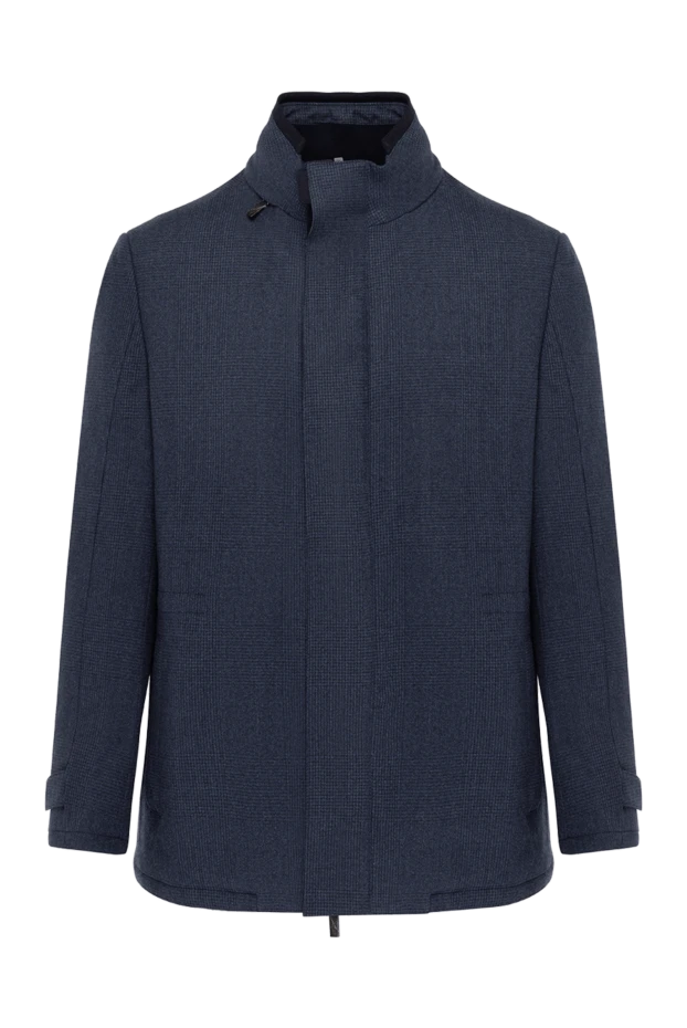 Corneliani man blue wool jacket for men купить с ценами и фото 155042 - photo 1