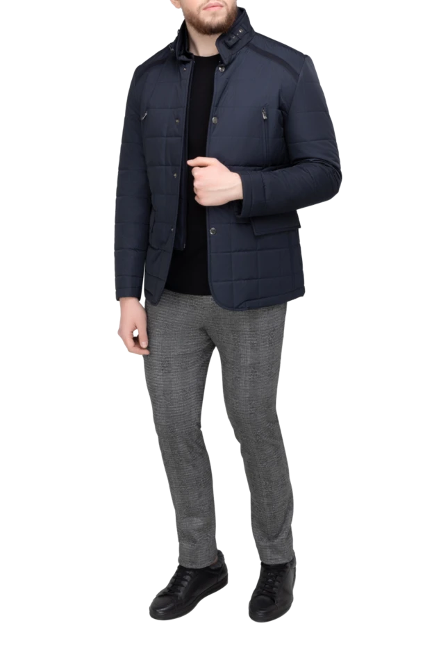 Corneliani ерлерге арналған көк полиэфирден жасалған күрте 155057 - фото 2