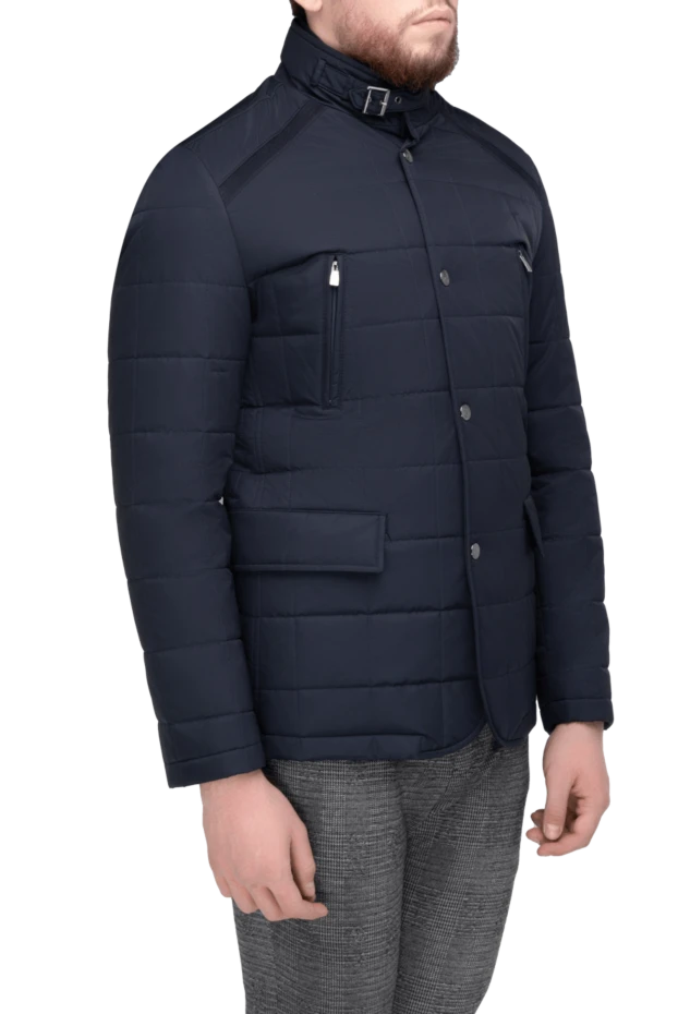 Corneliani ерлерге арналған көк полиэфирден жасалған күрте 155057 - фото 3