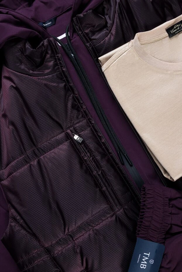 Corneliani жилет из полиэстера бордовый мужской 155066 - фото 2