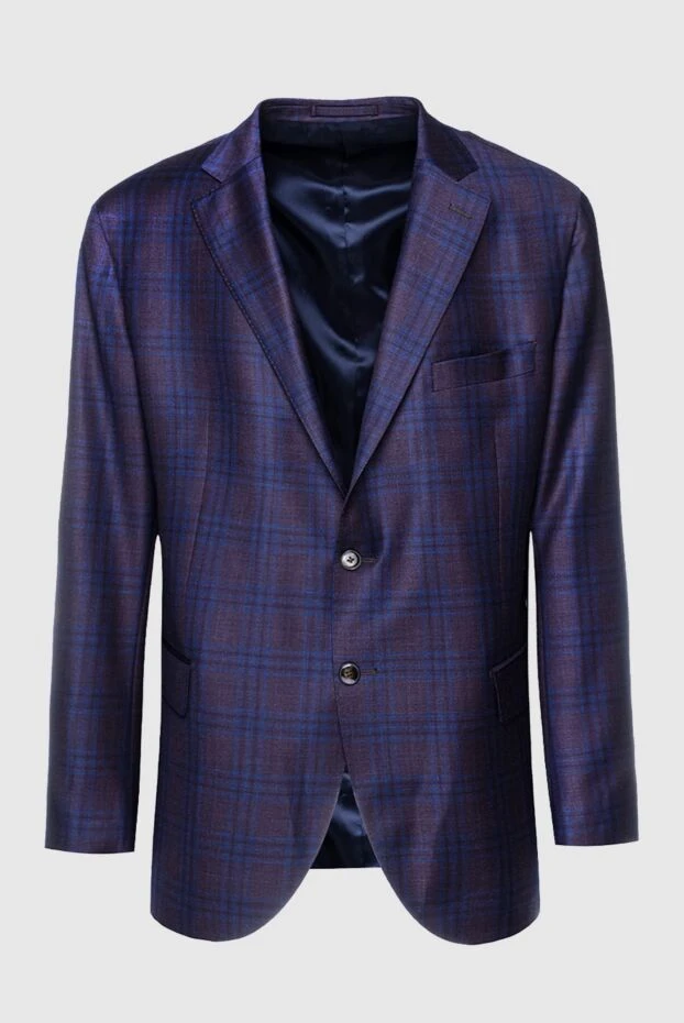 Lubiam man men's purple wool jacket купить с ценами и фото 155090 - photo 1