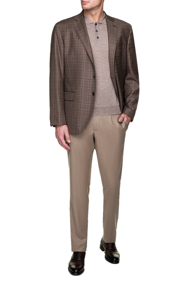 Lubiam man brown wool jacket for men 155099 - photo 2