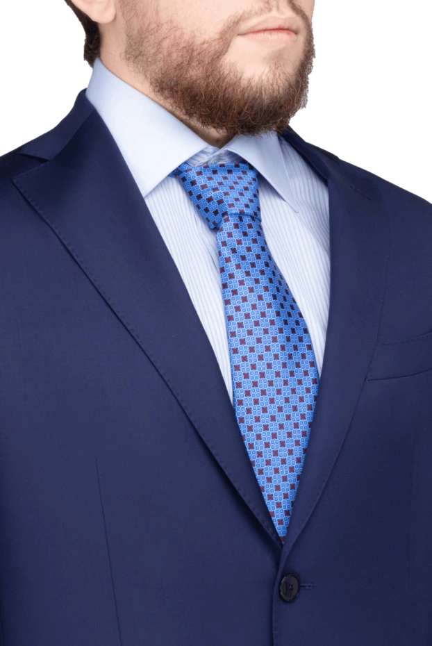 Stefano Ricci галстук из шелка голубой мужской 155186 - фото 2