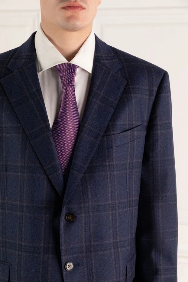 Stefano Ricci silk tie, burgundy and purple, with a small pattern 155195 - photo 2