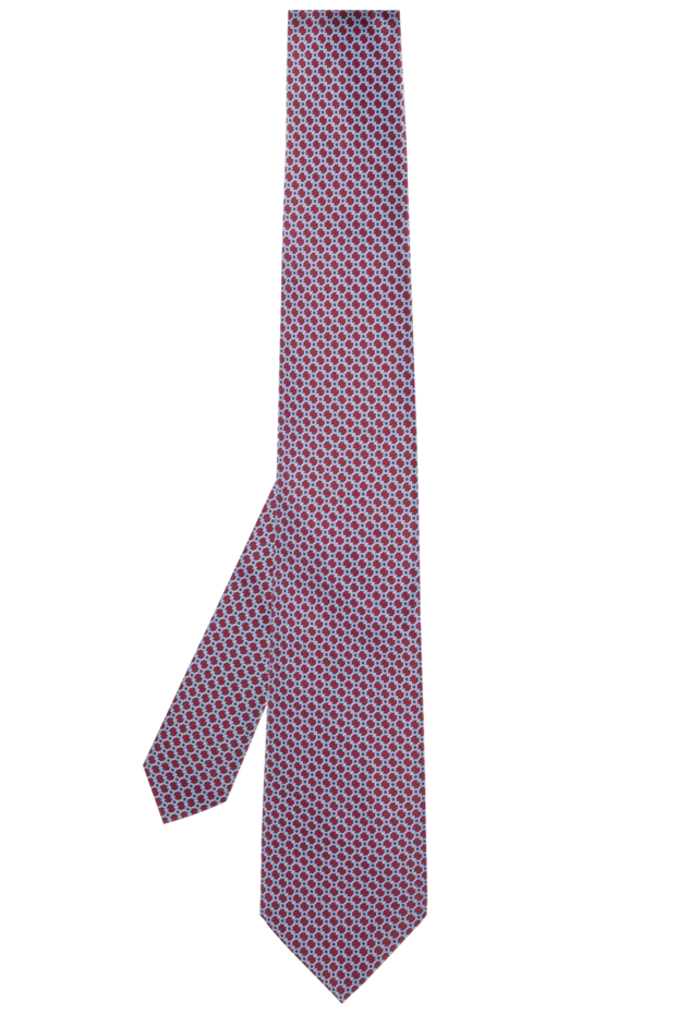 Stefano Ricci red silk tie with a blue pattern 155197 - photo 3