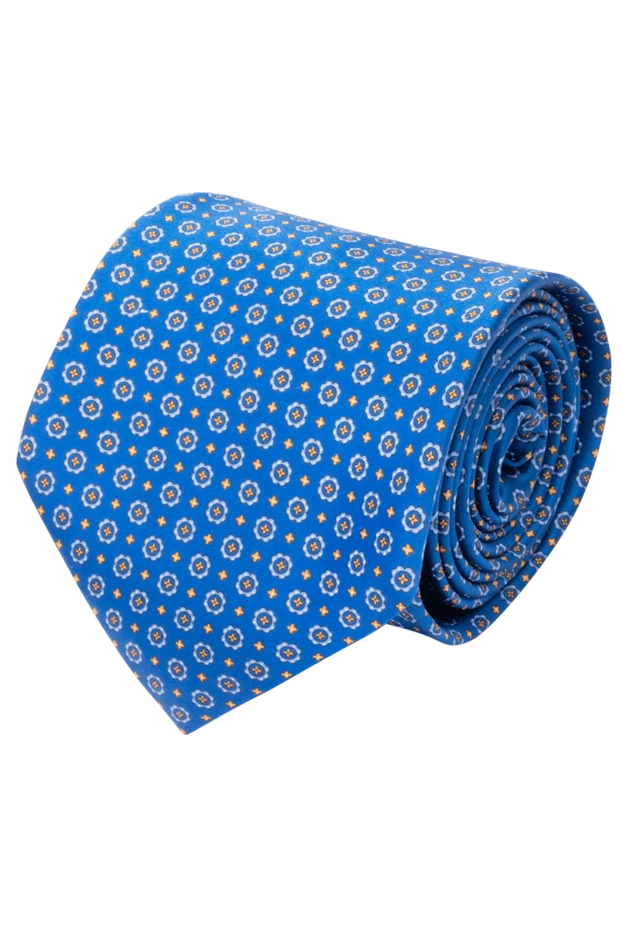Stefano Ricci галстук из шелка синий мужской 155200 - фото 1
