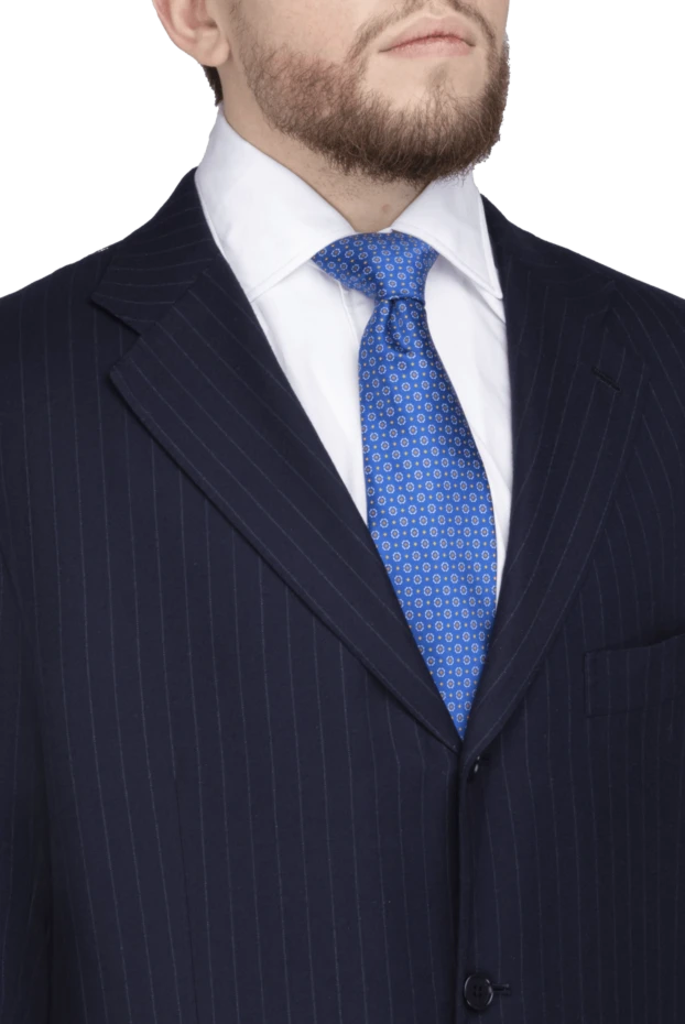 Stefano Ricci галстук из шелка синий мужской 155200 - фото 2