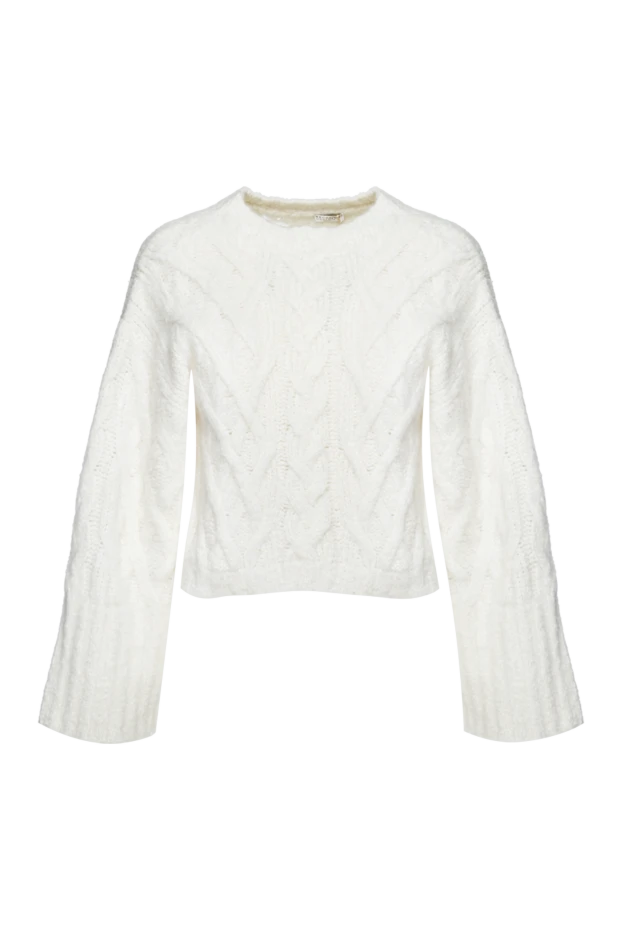 Brunello Cucinelli woman white cashmere jumper for women купить с ценами и фото 155218 - photo 1