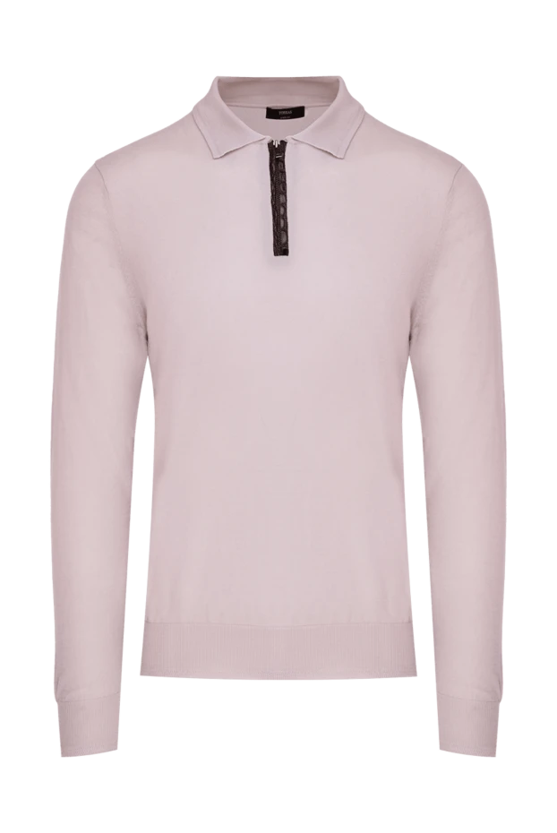 Torras man long sleeve cashmere and alligator polo for men, pink купить с ценами и фото 155285 - photo 1