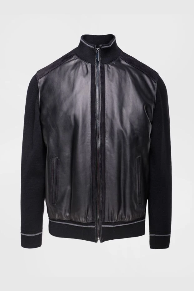 Torras man black leather jacket for men купить с ценами и фото 155298 - photo 1