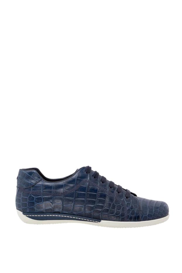 Artioli man blue crocodile leather sneakers for men купить с ценами и фото 155317 - photo 1