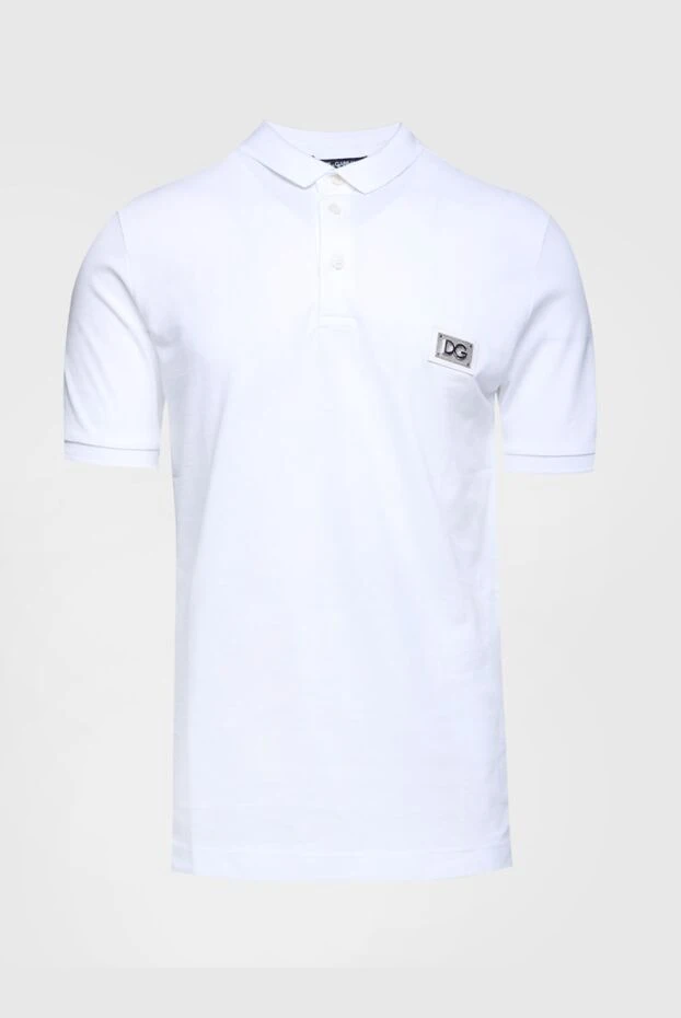 Dolce & Gabbana man cotton polo white for men купить с ценами и фото 155329 - photo 1