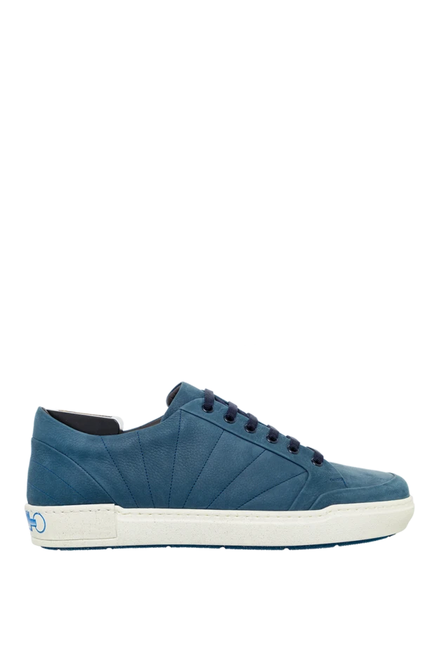 Zilli man blue nubuck sneakers for men купить с ценами и фото 155343 - photo 1