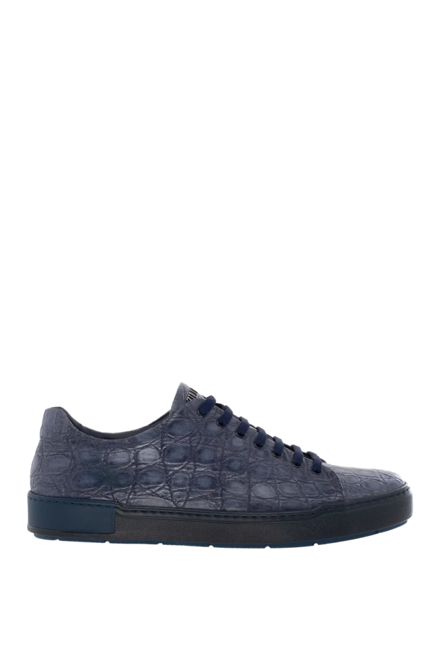 Zilli man blue alligator sneakers for men купить с ценами и фото 155349 - photo 1