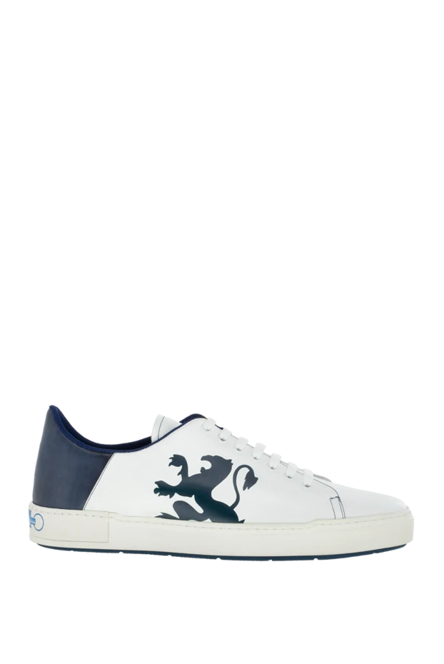 Zilli man white leather sneakers for men купить с ценами и фото 155364 - photo 1