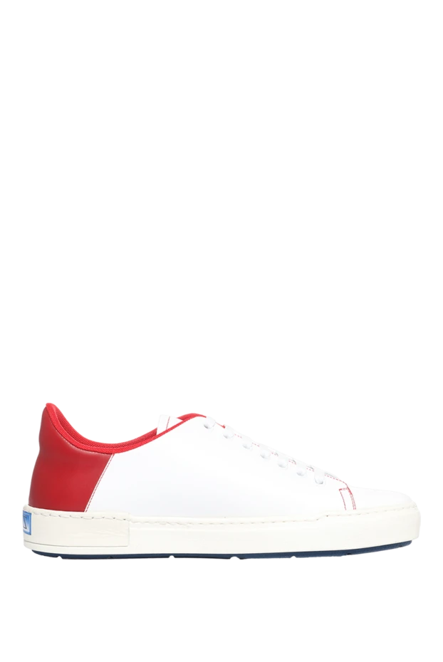 Zilli man white leather sneakers for men купить с ценами и фото 155365 - photo 1