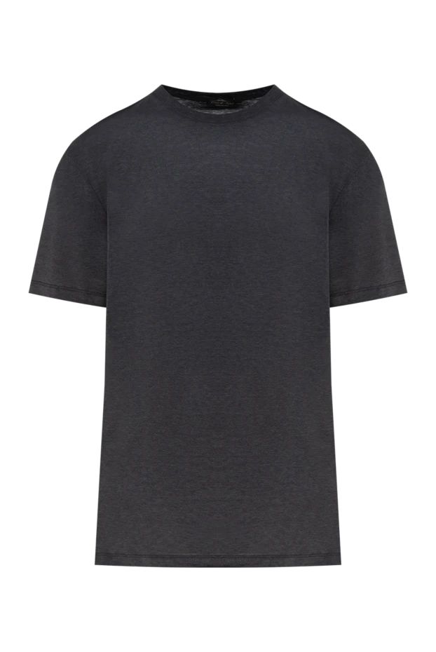 Cesare di Napoli man gray cotton t-shirt for men купить с ценами и фото 155371 - photo 1