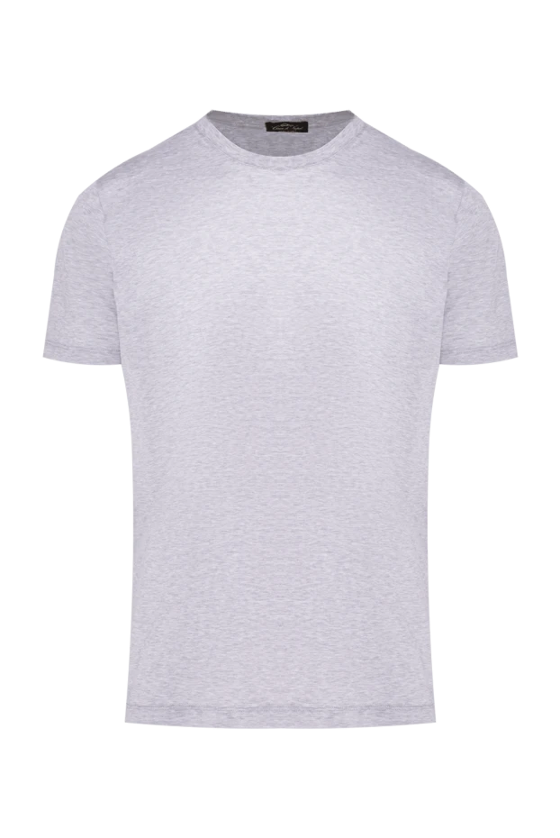 Cesare di Napoli man gray cotton t-shirt for men купить с ценами и фото 155377 - photo 1