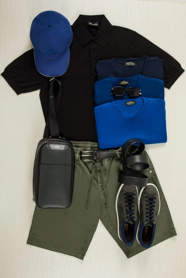 Cesare di Napoli футболка базовая синяя с гладкой текстурой и облегающим кроем
155385 - фото 2