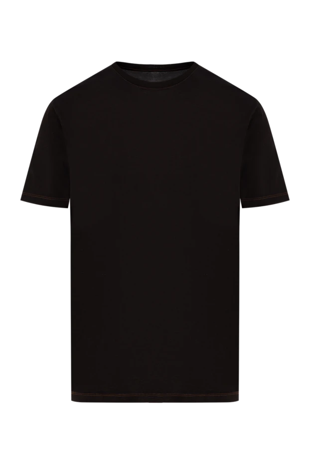 Men's orange cotton T-shirt - photo 1