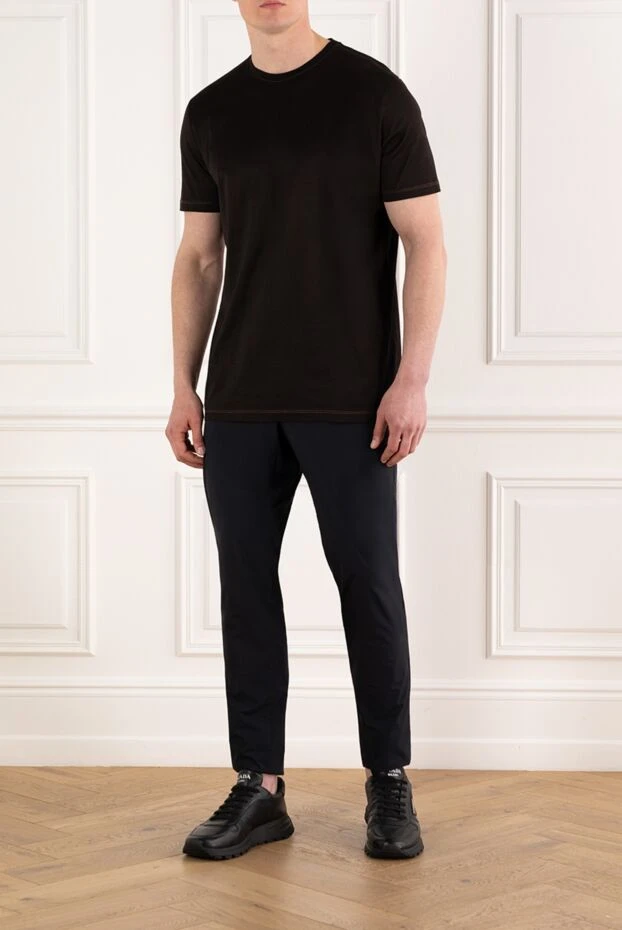 Men's orange cotton T-shirt - photo 2