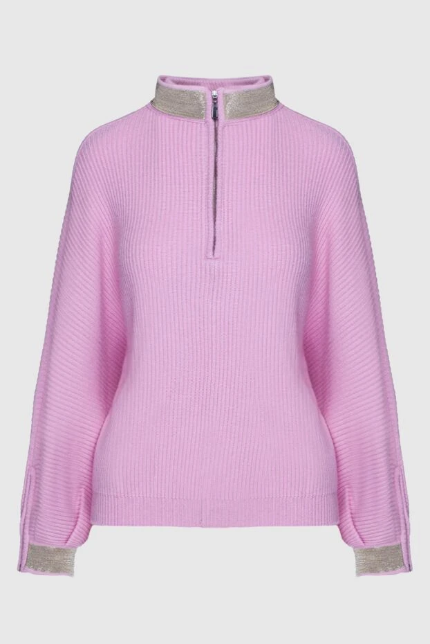 Max&Moi woman pink wool and cashmere jumper for women купить с ценами и фото 155434 - photo 1