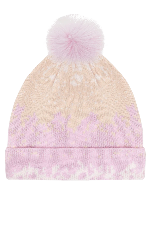 Max&Moi pink women's hat with shimmer and pompom 155447 - photo 3
