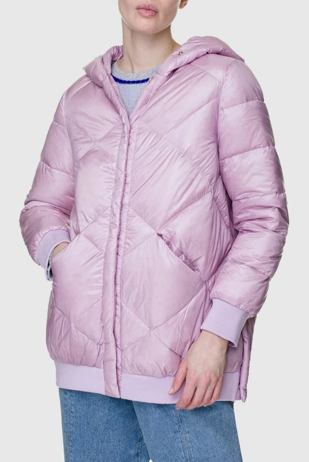 Max&Moi women's down jacket in lilac shade with diagonal quilting
 155453 - photo 3