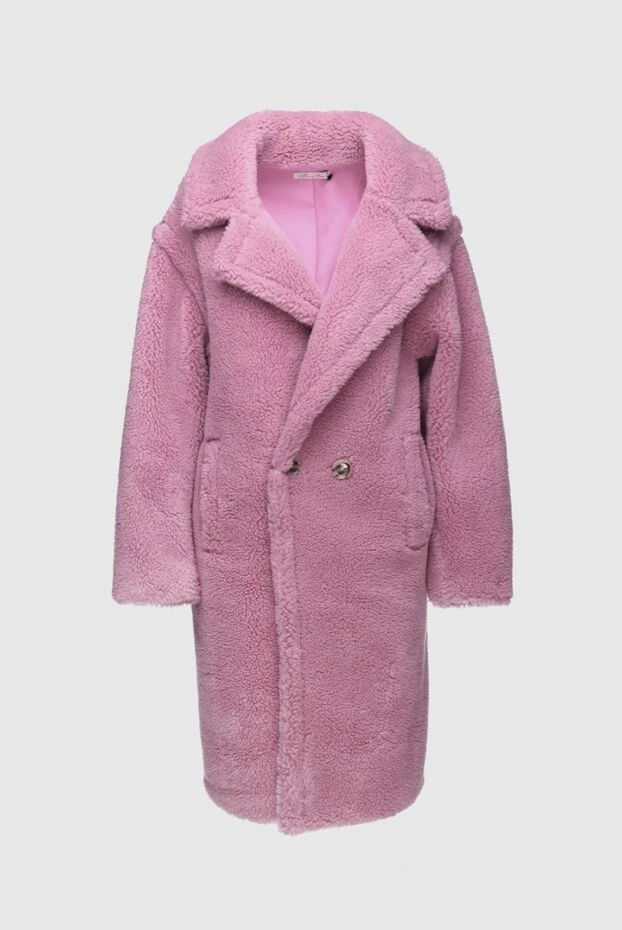 Fleur de Paris woman women's pink fur coat made of wool and acrylic купить с ценами и фото 155497 - photo 1