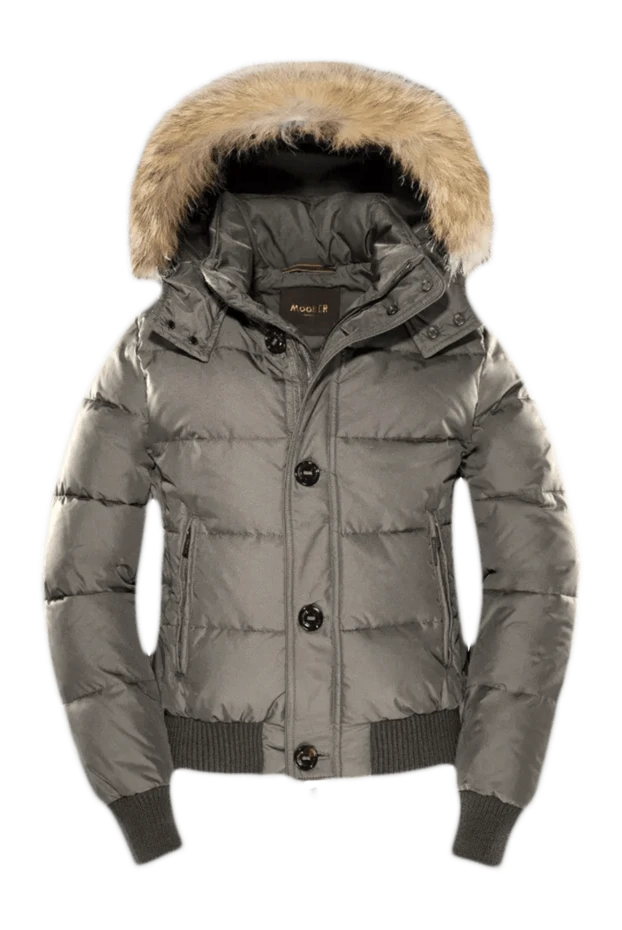 Moorer man men's down jacket made of polyester gray купить с ценами и фото 155599 - photo 1