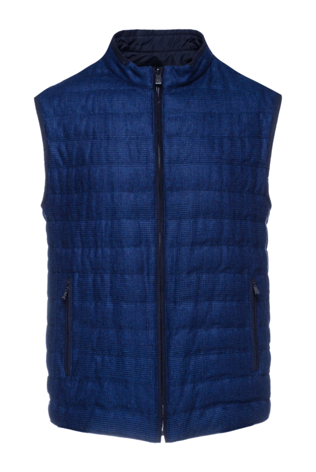 Corneliani man polyester vest blue for men купить с ценами и фото 155602 - photo 1