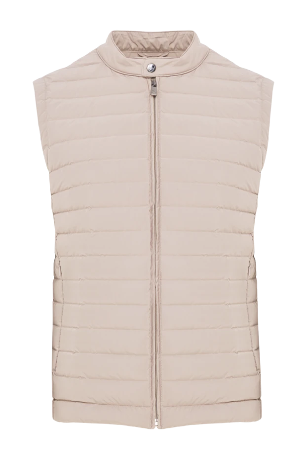 Corneliani light zip-up vest with textured stitching and a soft fit 155604 - photo 1