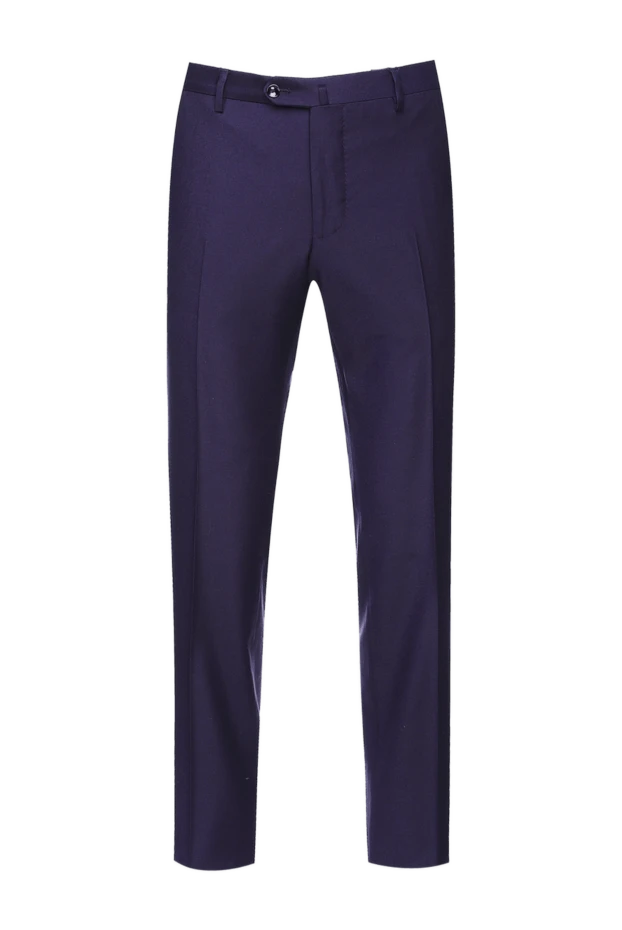 Cesare di Napoli man purple wool trousers for men купить с ценами и фото 155623 - photo 1