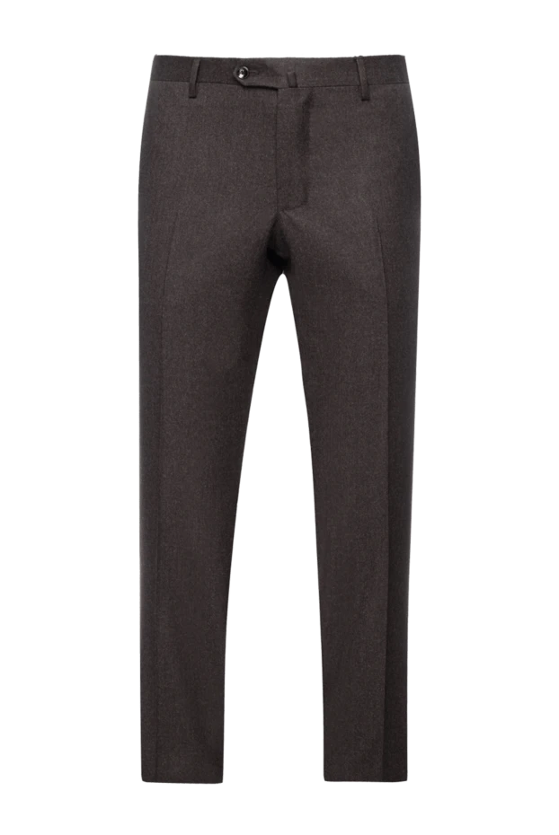 Cesare di Napoli man brown wool trousers for men купить с ценами и фото 155625 - photo 1