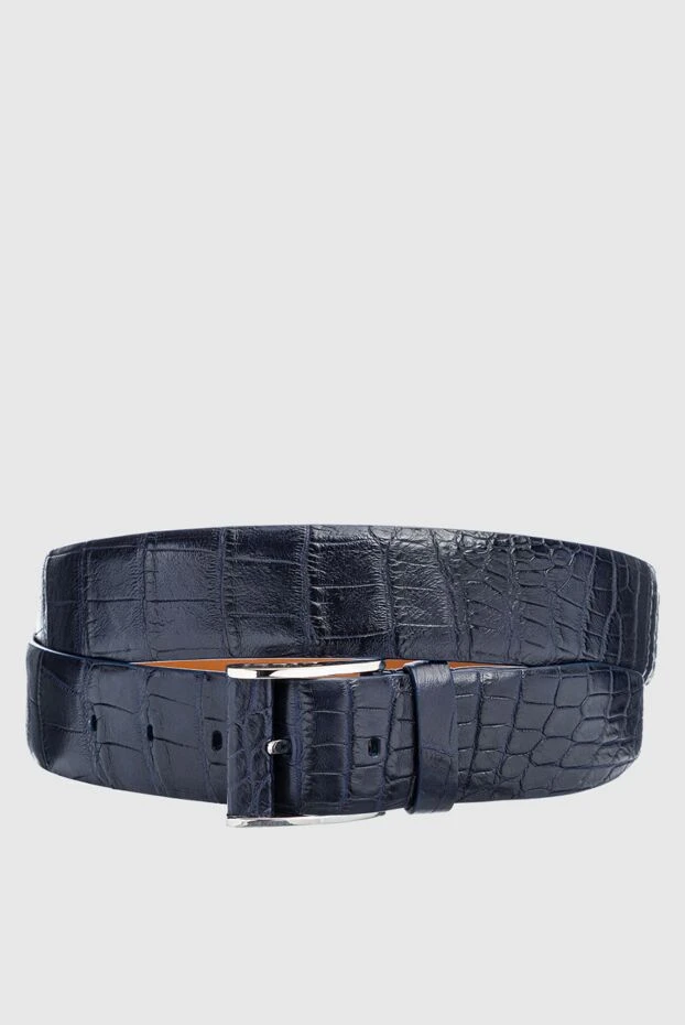 Zilli man crocodile leather belt blue for men купить с ценами и фото 155695 - photo 1