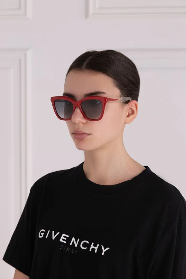 Givenchy woman red plastic and metal glasses for women купить с ценами и фото 155723 - photo 2