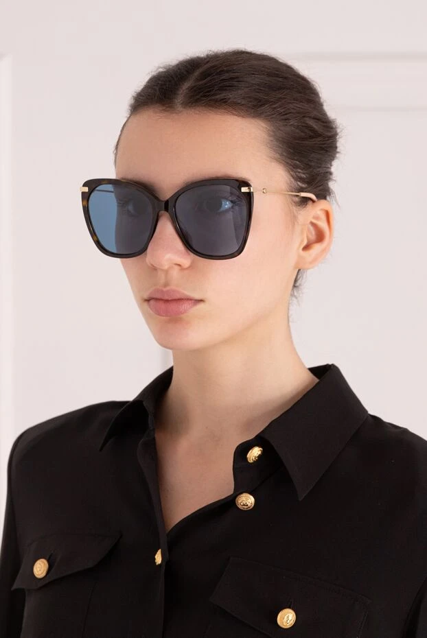 Gucci woman brown plastic and metal glasses for women купить с ценами и фото 155736 - photo 2