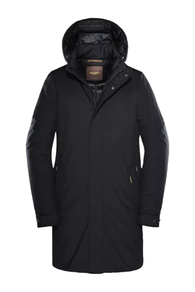 Moorer man men's down jacket made of polyester and polyurethane black купить с ценами и фото 155755 - photo 1