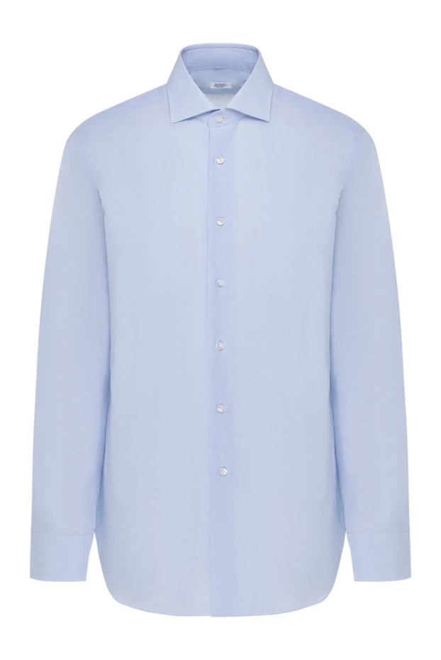 Barba Napoli man blue cotton shirt for men 155829 - photo 1