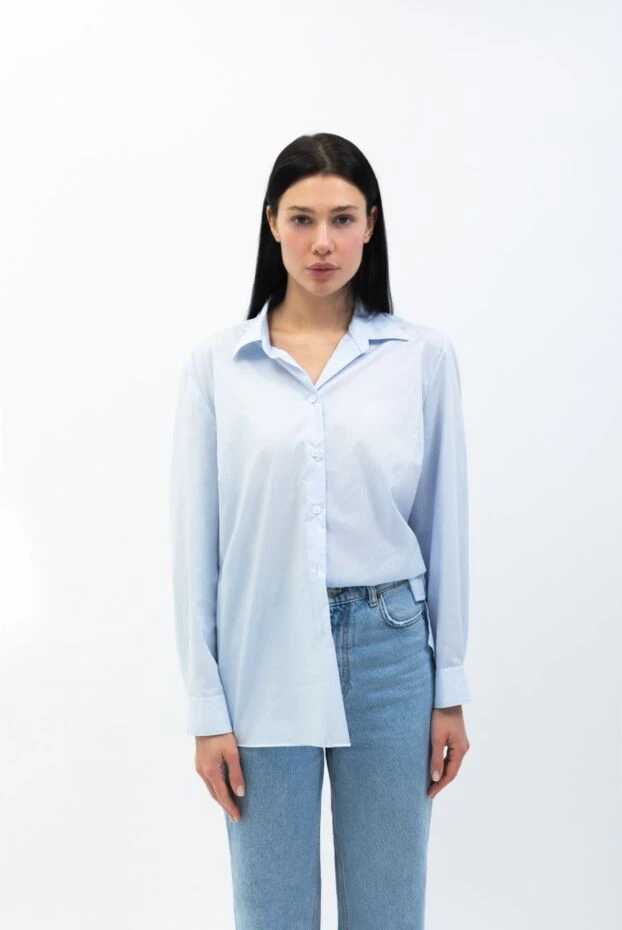 Barba Napoli men's universal blue cotton shirt with a classic fit 155829 - photo 2