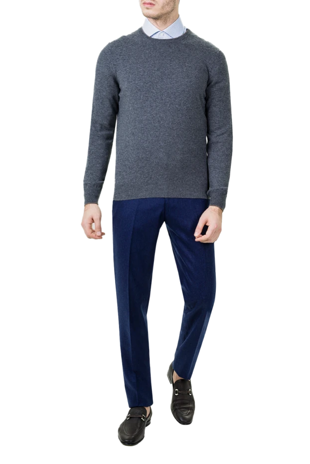 Gran Sasso man cashmere jumper gray for men купить с ценами и фото 155838 - photo 2