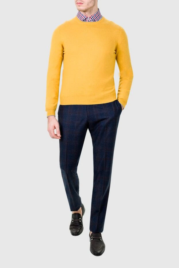 Gran Sasso man cashmere jumper yellow for men купить с ценами и фото 155842 - photo 2