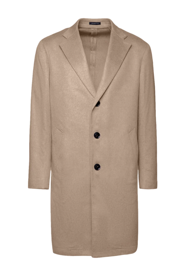 Sartoria Latorre man beige cashmere coat for men купить с ценами и фото 155859 - photo 1